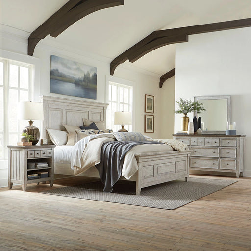 Heartland King California Panel Bed, Dresser & Mirror, Night Stand image