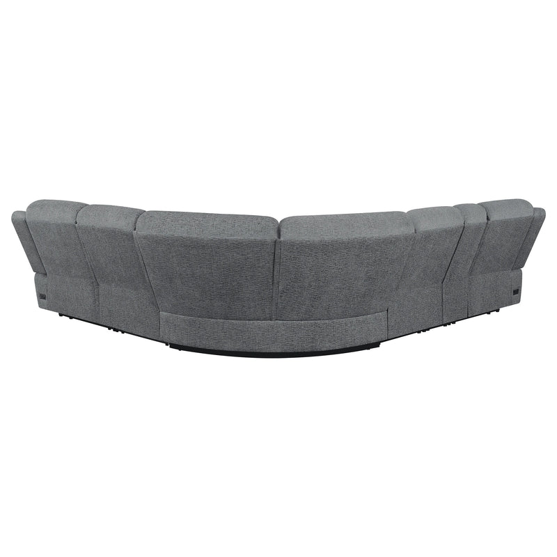 Bahrain Modular Power Reclining Sectional Sofa (Armless Chair, Armless Return Piece, Console, Left Return Piece, Right Return Piece and Wedge)