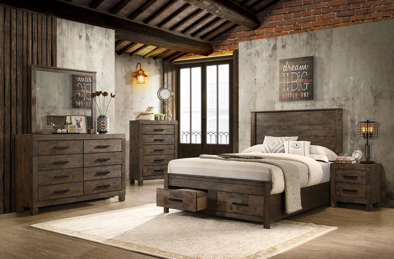 Woodmont Panel Platform Storage Bed