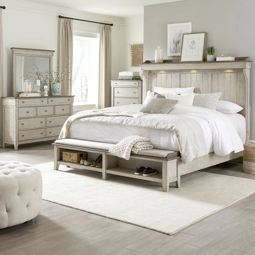 Ivy Hollow King Mantle Storage Bed, Dresser & Mirror, Chest image