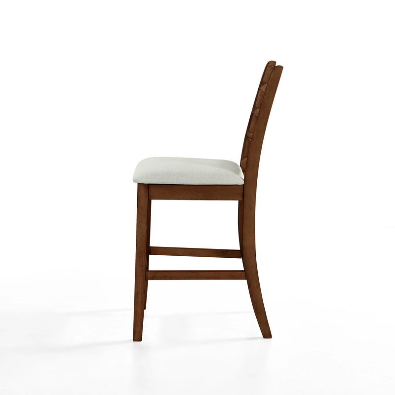 Pascal Ladderback Counter Chair (2 Per Carton)-Walnut