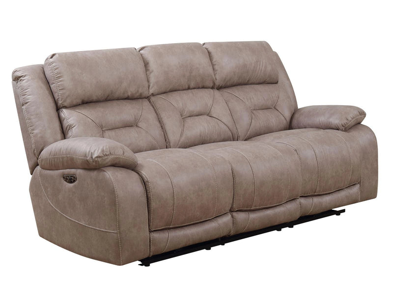 Steve Silver Aria Dual Power Reclining Sofa in Desert Sand