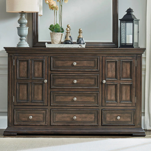 Big Valley 2 Door 6 Drawer Dresser image