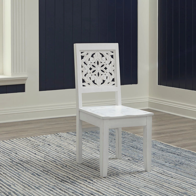 Trellis Lane Accent Chair in Weathered White image