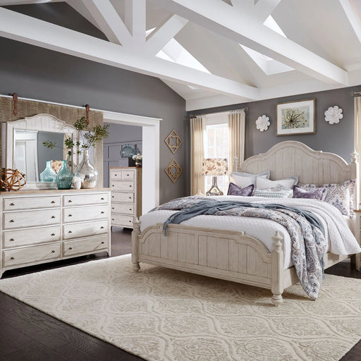Farmhouse Reimagined King Poster Bed, Dresser & Mirror, Chest image