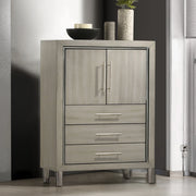 Lennox Door Chest With Led Light-Gray
