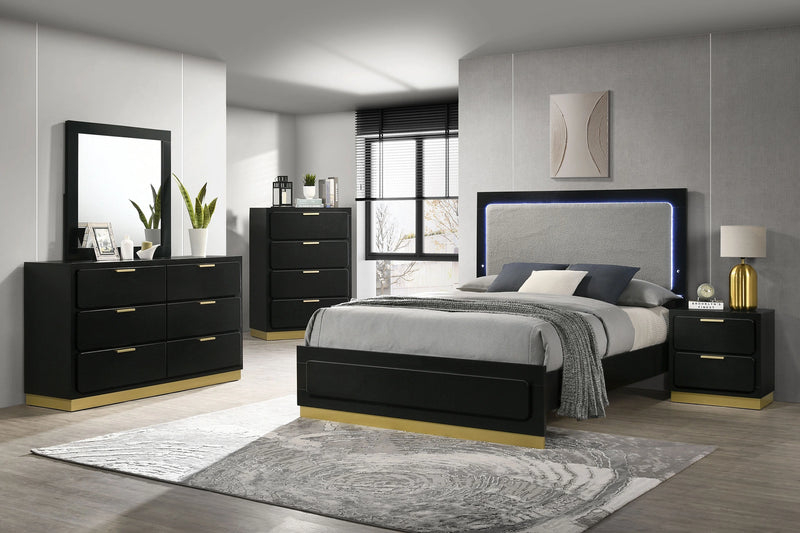 Caraway Panel Bed with LED Lighting