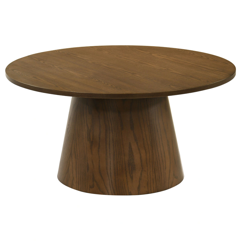 Franklin Round Pedestal Coffee Table Set