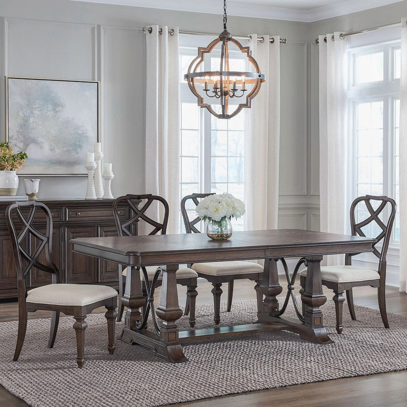 Provence Park 5 Piece Trestle Table Set image