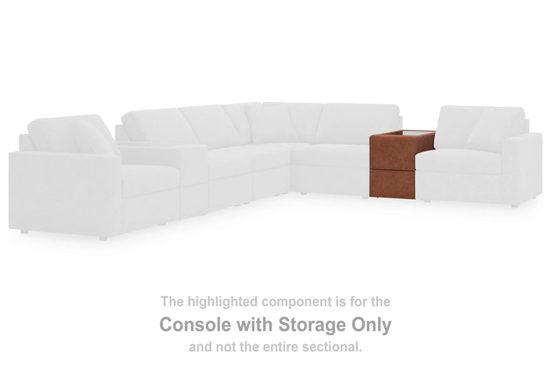 Modmax Balanced Sectional with Audio and Storage Consoles