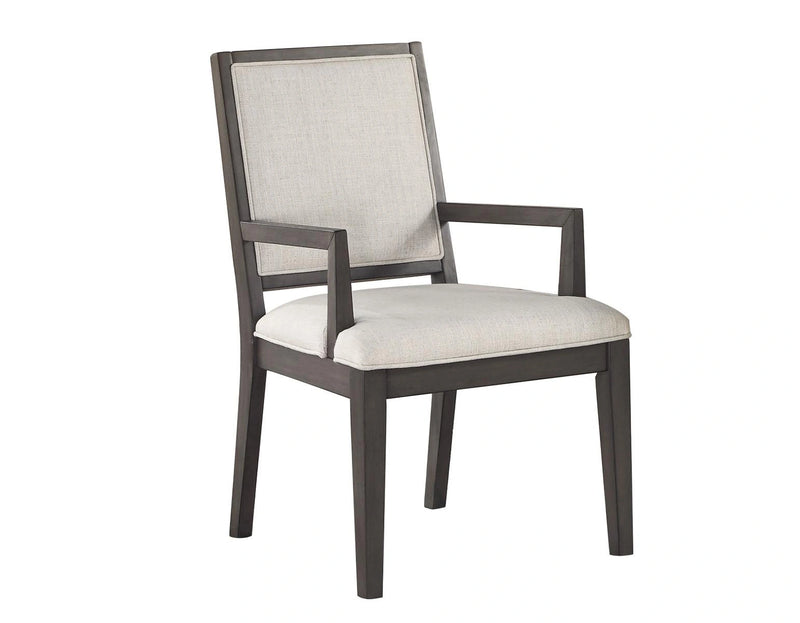 Steve Silver Mila Arm Chair in Washed Grey (Set of 2)