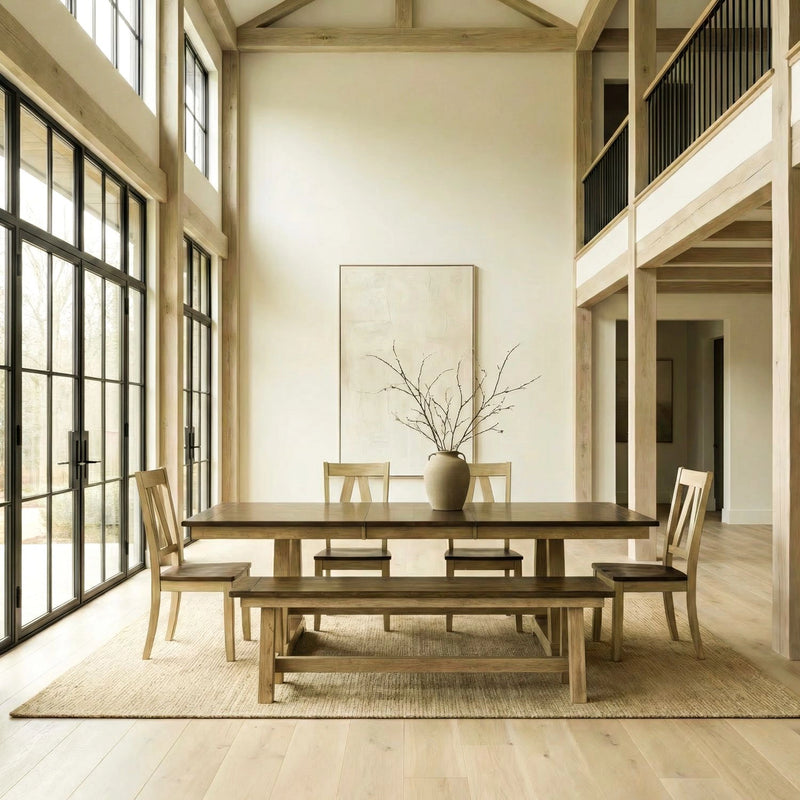 Lindsey Farm 6 Piece Trestle Table Set image