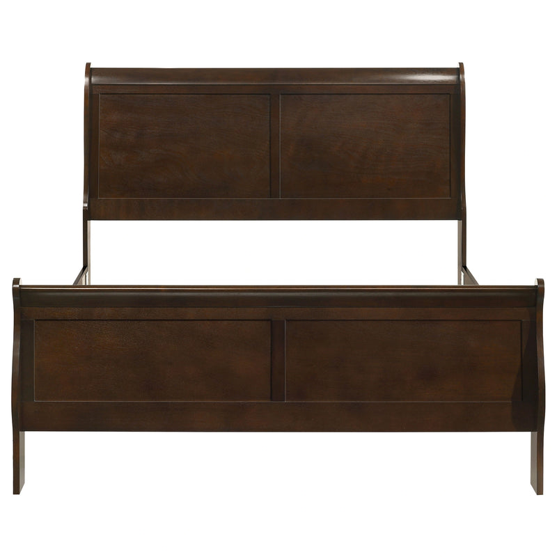 Louis Philippe Sleigh Panel Bed