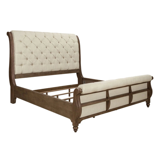 Americana Farmhouse King California Sleigh Bed, Dresser & Mirror, Chest image