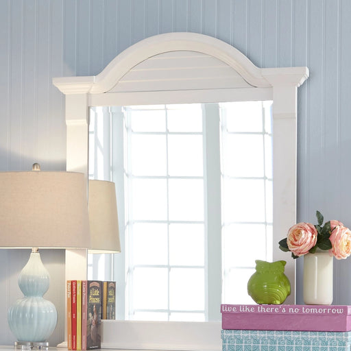 Summer House Small Mirror in Oyster White image