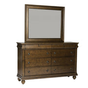 Rustic Traditions King California Sleigh Bed, Dresser & Mirror image