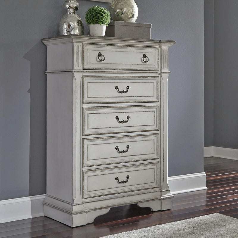 Abbey Park Drawer Chest in Antique White image
