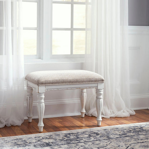 Magnolia Manor Accent Bench in Antique White image