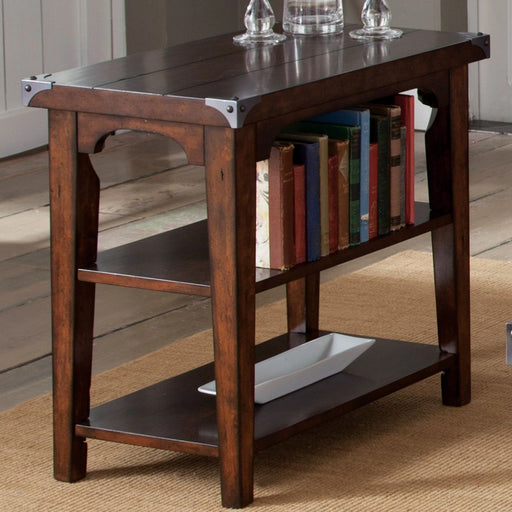 Aspen Skies Chair Side Table in Russet Brown image