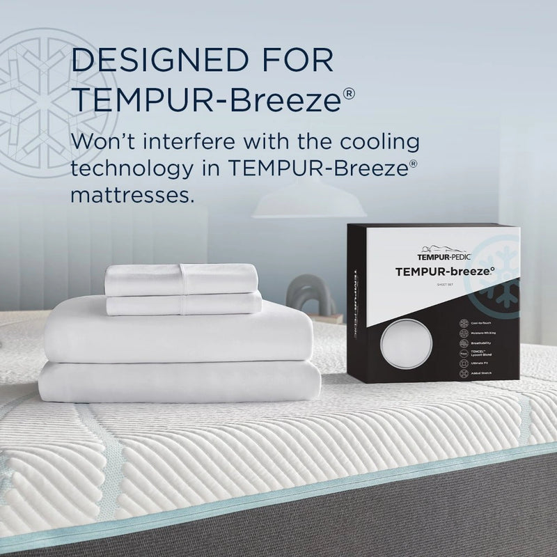 TEMPUR breeze cooling Sheet Set White