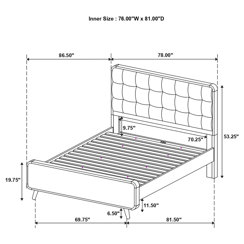 Robyn Panel Platform Bed