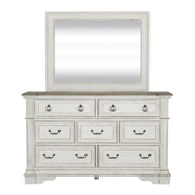 Abbey Park King California Sleigh Bed, Dresser & Mirror image