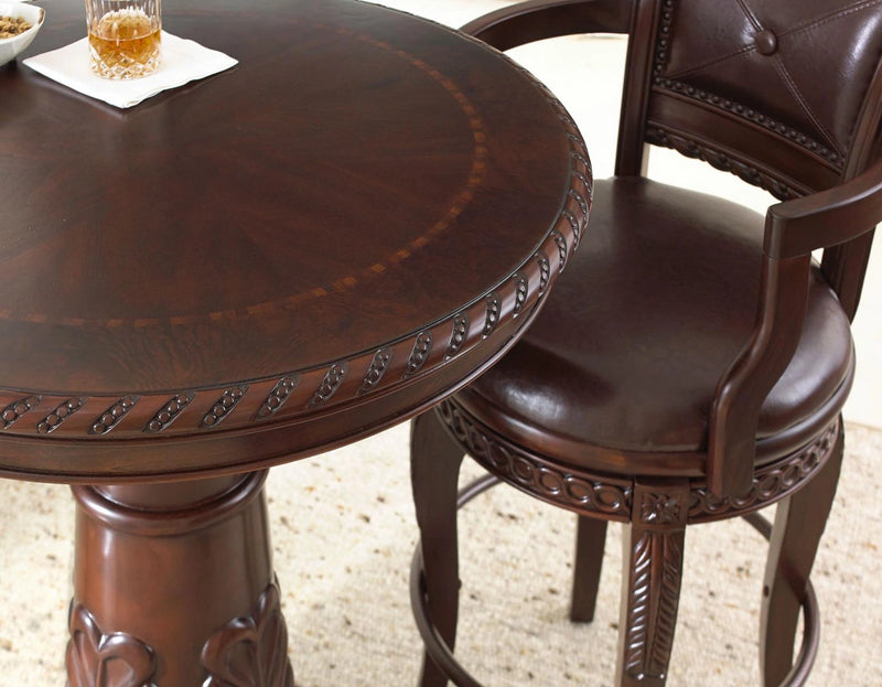 Steve Silver Antoinette Pub Table in Brown Cherry