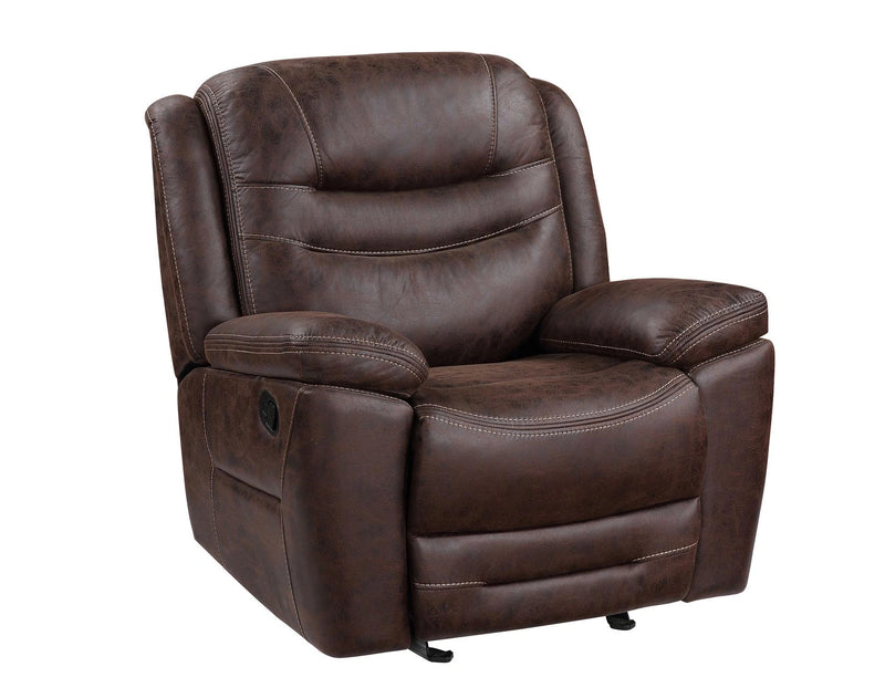Steve Silver Stetson Manual Glider Recliner in Merlot