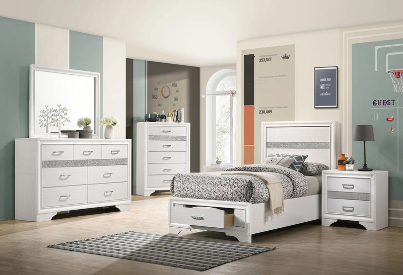 Miranda Panel Platform Storage Bed