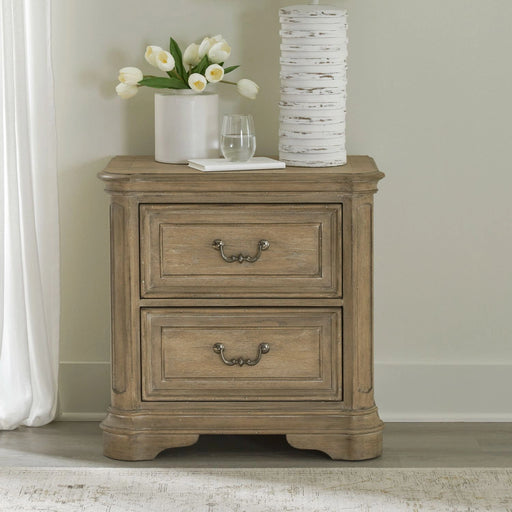Magnolia Manor II 2 Drawer Nightstand in Weathered Bisque image