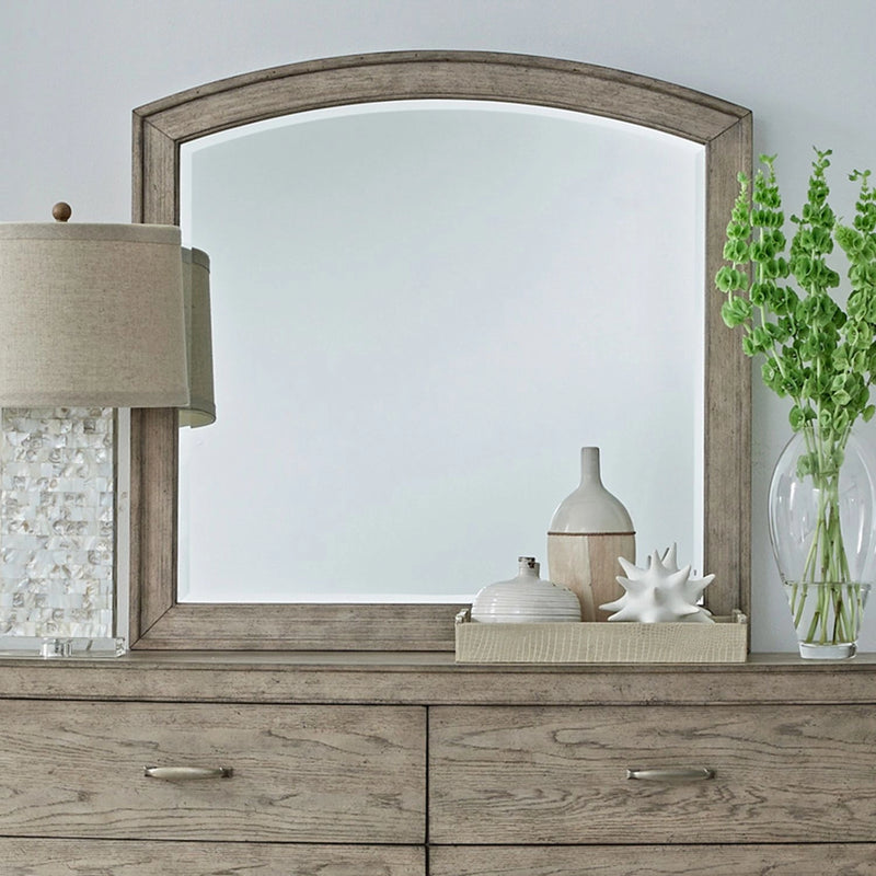 Avalon Arched Mirror in Burnished Beige image
