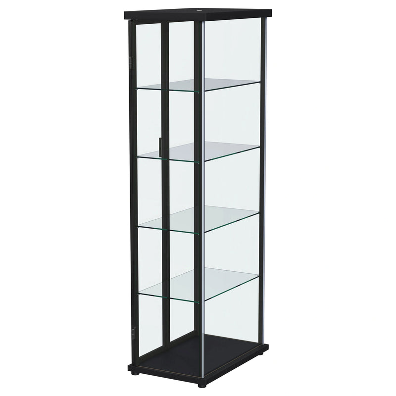 Aero Curio Cabinet with LED Lighting