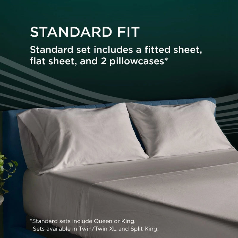 TEMPUR-Adapt Luxe Egyptian Cotton Sheets - Graphite