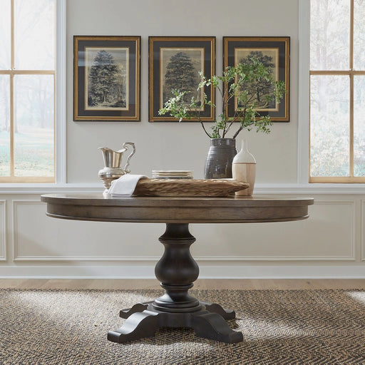 Americana Farmhouse Opt Pedestal Table image