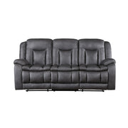 Morello Sofa W/Dual Recliner- Gray