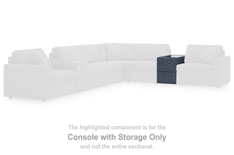 Modmax Balanced Sectional with Audio and Storage Consoles